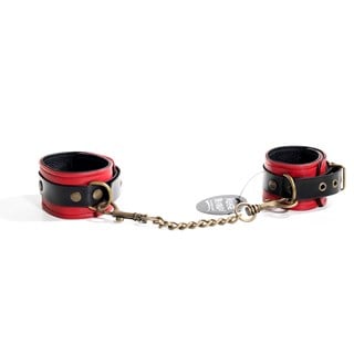 & Restrain Me - Black/red Ankle Cuffs