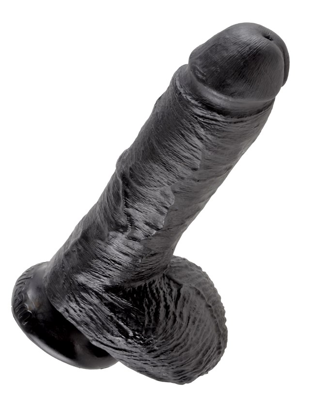 Cock with Balls 22.5 cm - Black