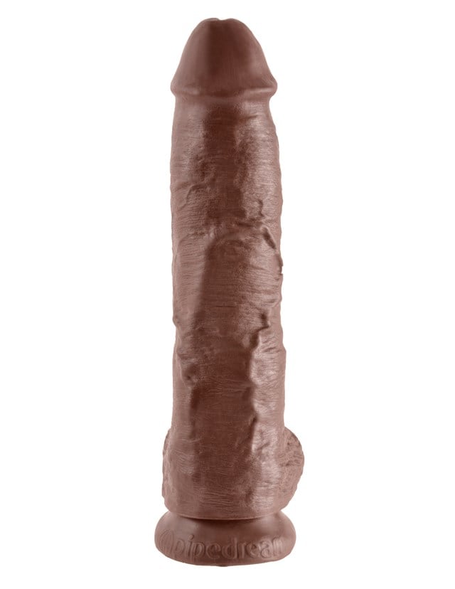 Cock with Balls 27 cm - Brown