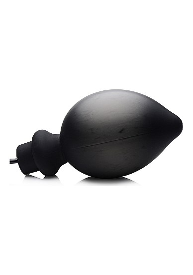 Ass-Pand Large Inflatable Silicone Anal Plug - Svart