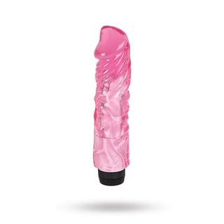 22cm Thick Realistic Vibrating Dong - Rosa